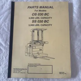 SS-030-BC YALE Pallet Jack Forklift Catalog Manual Pdf