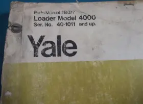 TB077 YALE Loader Manual Book Catalog Up #2