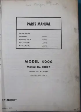 TB077 YALE Loader Manual Book Catalog Up #3