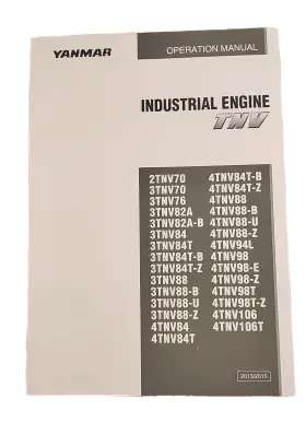 4TNV106T YANMAR Tnv Engine Service Operationmanual