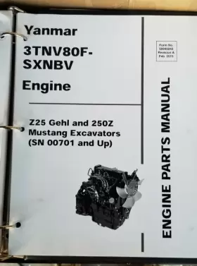 50940242 YANMAR Engine Manual Gehl Mustang Excavators