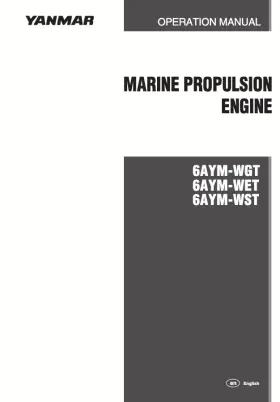 6AYM-WGT YANMAR Operation Manual