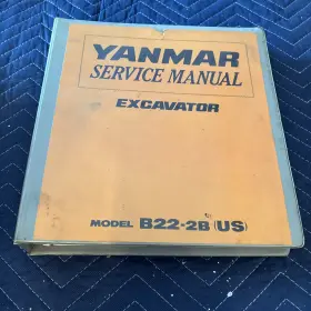 B22-2B YANMAR Excavator Service Manual