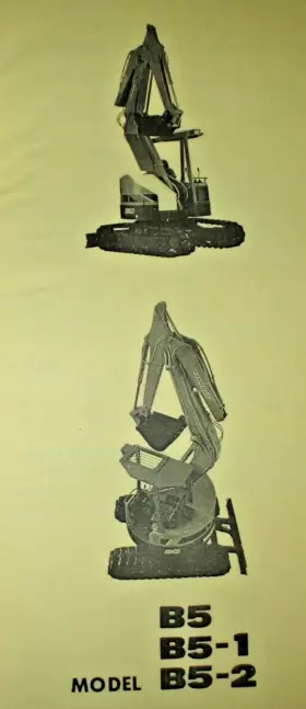 B5-2 YANMAR Crawler Backhoe Excavator Catalog Manual Book #2