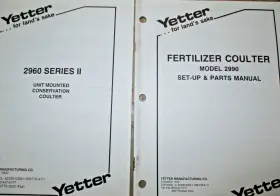 2960-020 YETTER Coulter Attachments Operators Manuals #2