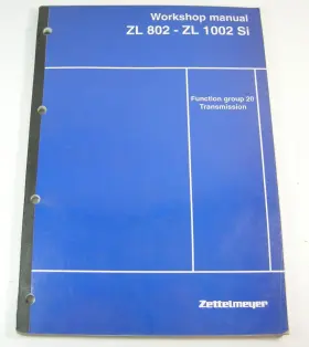 29093485 ZETTELMEYER Si Wheel Loader Service Workshop Repair