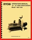 Ryobi 16"-32" Drum Sander WDS1600 Owner's Operator Instruction Parts Manual 1764