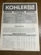 Kohler K91 K141 K161 K181 Engine Owner's service  Manual 15 pg