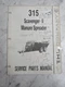 GEHL SERVICE REPAIR PARTS MANUAL CATALOG 315 SCAVENGER II MANURE SPREADER 904103