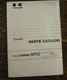 Kawasaki 90ZIV 90ZIV-2 Wheel Loader Cummins M11-C Parts Catalog Manual xz