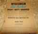 vintage VP4D model wisconsin air cooled engines instruction + parts manual used