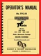 Kearney & Trecker TF Series Horizontal Milling Machines Manual Operator 1753