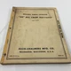 Genuine Allis Chalmers 60 All Crop Harvester Parts Catalog D-2 Dealer 1965