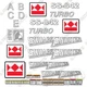 Fits Terex SS-842 Turbo Decal Kit Telehandler - 7 YEAR OUTDOOR 3M VINYL!