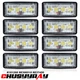8Pcs Upper Cab Light FOR  Deere 8010T Series: 8110T, 8210T, 8310T, 8410T