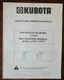 Kubota Earthcavator L7550 Box Scrapers B7510 L7515 L7520 Parts & Owners Manual 