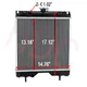 Aluminum Core Radiator Fit Kubota BX22D BX2230D BX2200D BX23D,K256185210 Tractor