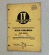 I & T Shop Service Manual # AC-20 Allis Chalmers Model D-10 D-12 & Series III