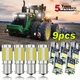 9x Brite LED light bulbs for Toro Wheel Horse 518xi 520xi 520Lxi 522xi 523Dxi