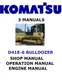 KOMATSU D41E-6 BULLDOZER OPERATION & MAINTENANCE SERVICE ENGINE MANUAL PDF