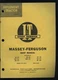Implement&Tractor Massey Ferguson MF 303 333 404 406 444 MHF VINTAGE SHOP MANUAL