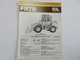 Fiat Allis FR7B Wheel Loader Brochure 4 Page