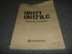Hitachi UH171 UH171LC Hydraulic Excavator User Owner Operator Manual S/N 1227