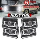 4pcs 4x6" Led Headlights Hi-Lo Beam Turn Signal for Peterbilt Kenworth T800 W900