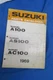 Original Suzuki A100, AS100, AC100 1969 Parts Catalogue, Catalog Decent Shape