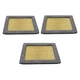 Ecogard 3 Piece Replacement Engine Air Filter Kit Set for Ford Lincoln 5.4L