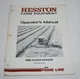 Hesston Model 6665 Auger Header Operator's Manual