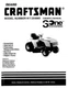 Owner&rsquo;s Manual Sears Craftsman 18 HP Lawn Tractor 42&rdquo; Mower- Model 917.254860