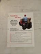 Vintage Herd GT-77 Broadcaster Seeder For ATV DEALER SALES BROCHURE SPEC SHEET 