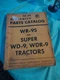 McCormick International Harvester Parts Catalog Tc-51, Wr-9s And Super Wd-9,...
