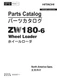 Hitachi ZW180-6 N.America Spec Wheel Loader Parts Catalog Manual SN 005201-up