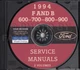1994 Ford Big Truck Shop Manual CD F600 F700 F800 FT900 B600 B700 Repair Service