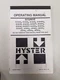 Hyster Forklift Sitdrive Operating Manual E25XM-E65XM J40XM-J65XM