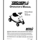 Yard-Man Bug MTD Riding mower 13B-325-401 Operator's and parts lists Manual