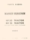 Massey Ferguson MF-30 MF30 MF-25 MF25 Tractor Parts Book Manual  