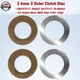 2 Inner 2 Outer Clutch Disc for Hobart Mixer M802 80qt V1401 140qt 873117 064432