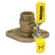 WEBSTONE 41406HV Manual 2-Way Ball Valve,IPS,Brass 40L195
