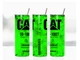 CAT 1R-1807 Green Filter Tumbler 20oz Skinny