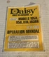 DAISY BB GUN OPERATION MANUAL Models 105B 111B 1938B 95B AIRGUN No. 35700