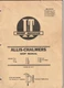 I&T Shop Service ALLIS-CHALMERS Shop Manual No. AC-11 - Models B,C,CA,G,WD PLUS