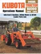 KUBOTA B8200 TRACTOR & RCB-60 MOWER MANUALs w/ B4672 Backhoe BF300A Loader Parts