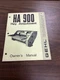 Gehl HA 900 Hay Attachment Owners Manual