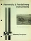 Vtg Original Massey Ferguson MF 42 Rear Mounted Mower Assembly Manual