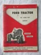 1958 Ford 701 901 Series Tractor Operator Owner's Manual
