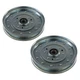 (Pack of 2) Flat Idler Pulleys for 2004 & 2005 Toro Z Master Z557 74247 72" Deck