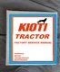 Kioti Daedong DK50S DK55 DK501 DK551  tractor service repair shop manual